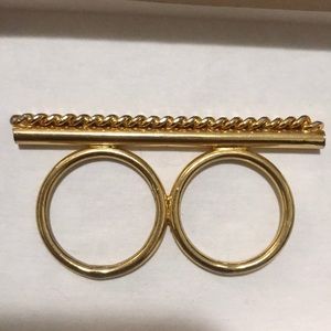 ⚡️Gold 2 finger ring